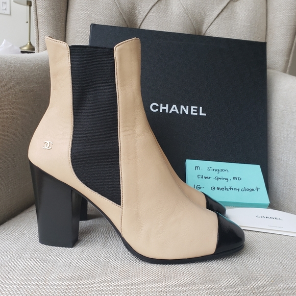 Authentic Brand New Chanel leather ankle boots - Picture 2 of 9